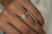 Pear Cut Diamond Engagement Ring 1.35ct